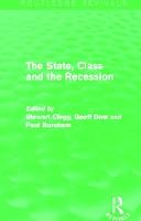 The State, Class and the Recession (Routledge Revivals)