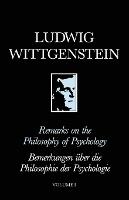 Remarks on the Philosophy of Psychology, Volume 1