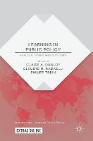 Learning in Public Policy: Analysis, Modes and Outcomes