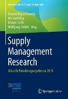 Supply Management Research: Aktuelle Forschungsergebnisse 2015