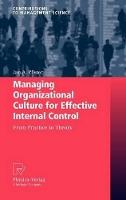 Managing Organizational Culture for Effective Internal Control: From Practice to Theory